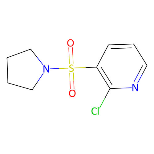 2-chloro-3-(pyrrolidin-1-ylsulfonyl)pyridine (c09-0810-398)