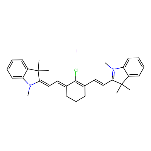 2-[2-[2-chloro-3-[(1,3-dihydro-1,3,3-trimethyl-2h-indol-2-ylidene) ethylidene]-1-cyclohexen-1-yl]ethenyl]-1,3,3-trimethylindolium iodide