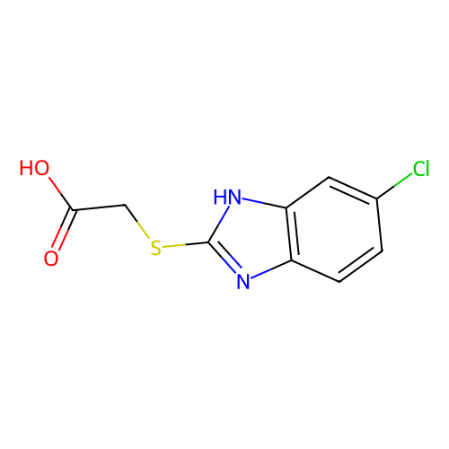 2-((5-chloro-1h-benzo[d]imidazol-2-yl)thio)acetic acid (c09-0827-912)