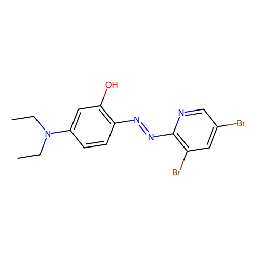 2-(3,5-dibromo-2-pyridylazo)-5- (diethylamino)-phenol (c09-0832-902)