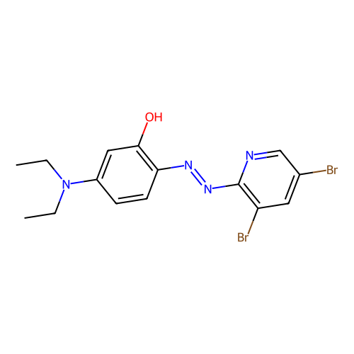 2-(3,5-dibromo-2-pyridylazo)-5- (diethylamino)-phenol (c09-0832-903)