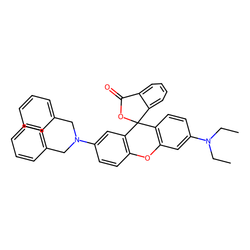 2'-(dibenzylamino)-6'-(diethylamino)fluoran (c09-0841-624)