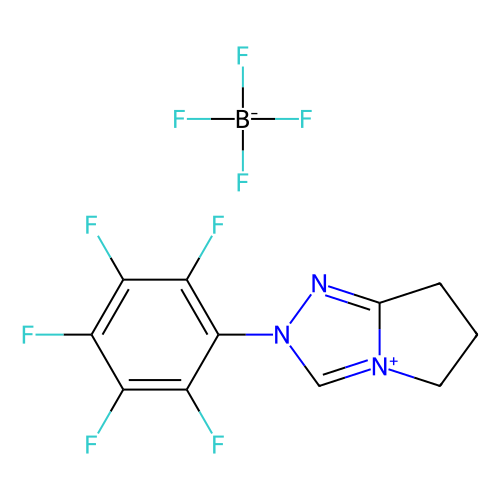 6,7-dihydro-2-pentafluorophenyl-5h-pyrrolo[2,1-c][1,2,4]triazolium tetrafluoroborate (c09-0843-807)