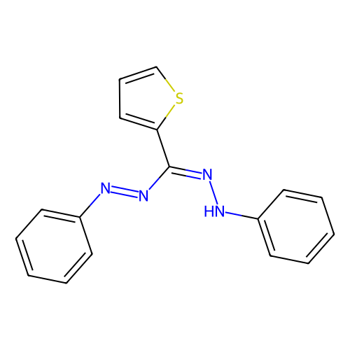 1,5-diphenyl-3-(2-thienyl)formazan (c09-0844-413)