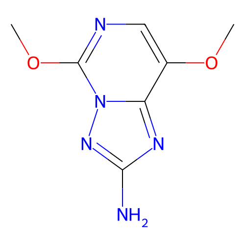 5,8-dimethoxy-[1,2,4]triazolo[1,5-c]pyrimidin-2-amine (c09-0851-143)