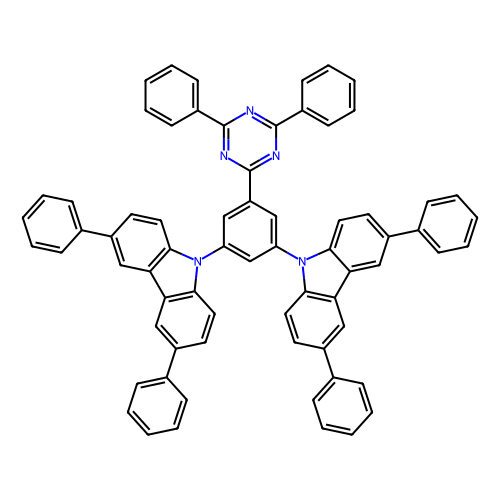 9'-[4-(4, 6-diphenyl-1, 3, 5-triazin-2-yl) phenyl]-9, 3':6', 9''-ter-9h-carbazole (c09-0853-704)