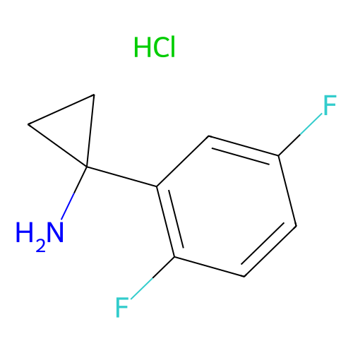 1-(2,5-difluorophenyl)cyclopropan-1-amine hydrochloride (c09-0854-633)