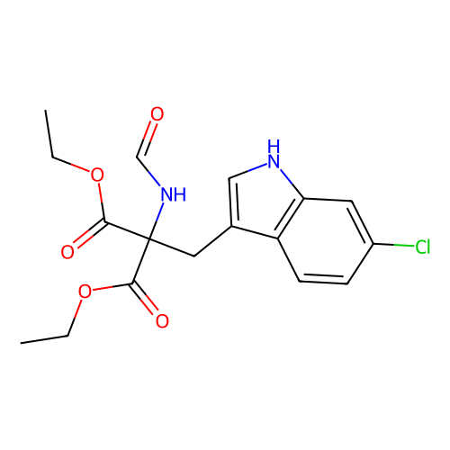 diethyl (6-chloro-2-indolylmethyl)formamido-malonate