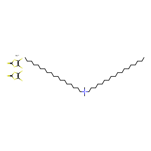 dioctadecyldimethylammonium bis(1,3-dithiole-2-thione-4,5-dithiolato)aurate(iii)