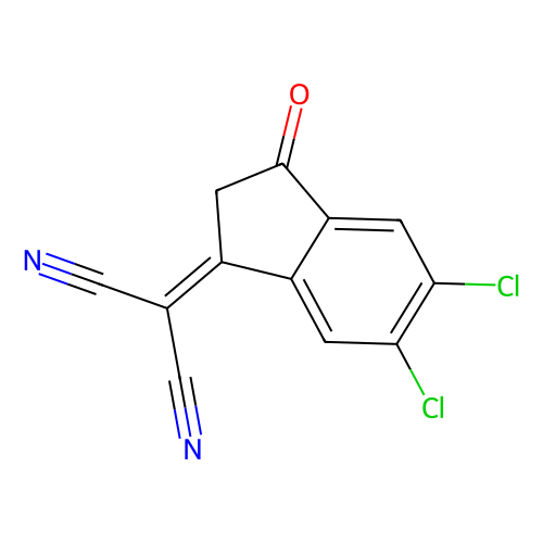 (5,6-dichloro-3-oxo-2,3-dihydro-1h-inden-1-ylidene)malononitrile (c09-0860-790)