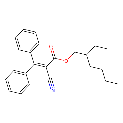 2-ethylhexyl 2-cyano-3,3-diphenylacrylate (c09-0867-971)