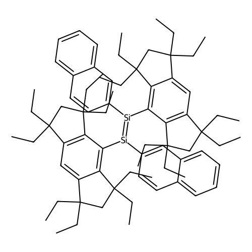 (e)-1,2-bis(2-naphthyl)-1,2-bis(1,1,3,3,5,5,7,7-octaethyl-1,2,3,5,6,7-hexahydro-s-indacen-4-yl)disilene (c09-0871-409)