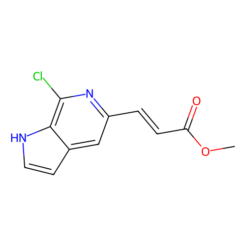 (e)-methyl 3-(7-chloro-1h-pyrrolo[2,3-c]pyridin-5-yl)acrylate