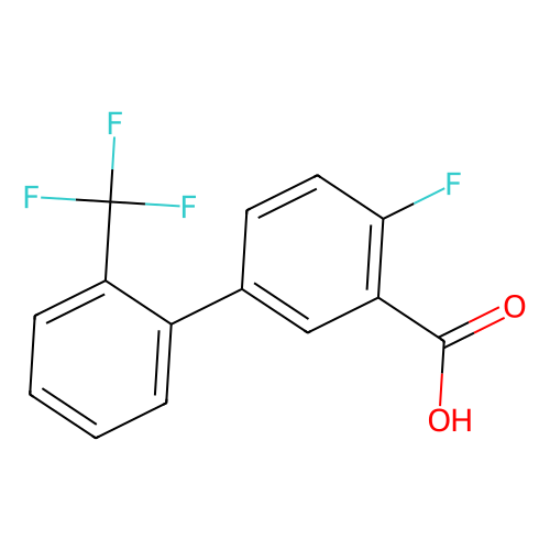 2-fluoro-5-(2-trifluoromethylphenyl)benzoic acid (c09-0889-566)