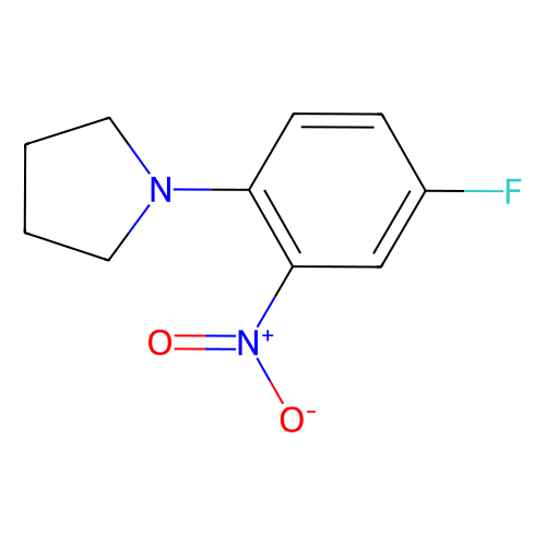 1-(4-fluoro-2-nitrophenyl)pyrrolidine (c09-0890-741)