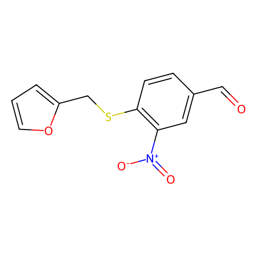4-[(2-furylmethyl)sulfanyl]-3-nitrobenzenecarbaldehyde (c09-0892-408)