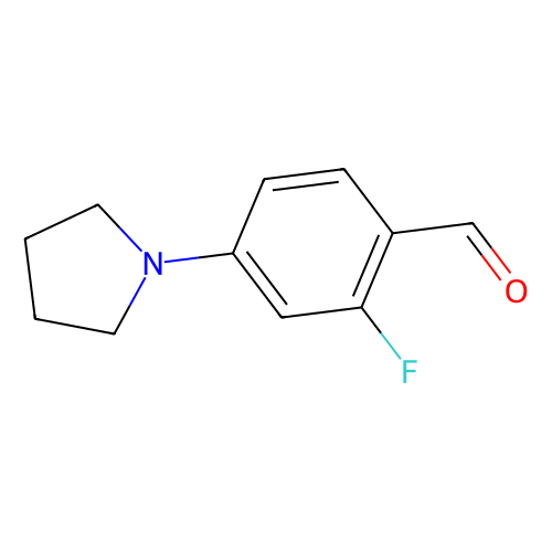 2-fluoro-4-pyrrolidin-1-yl-benzaldehyde