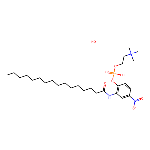 2-(n-hexadecanoylamino)-4-nitrophenylphosphocholine hydroxide (c09-0911-735)