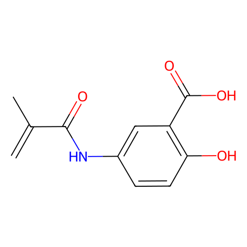 2-hydroxy-5-n-methacrylamidobenzoic acid