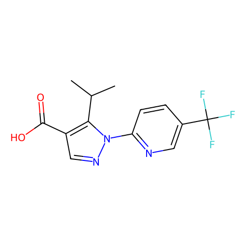 5-isopropyl-1-[5-(trifluoromethyl)pyridin-2-yl]-1h-pyrazole-4-carboxylic acid (c09-0927-339)