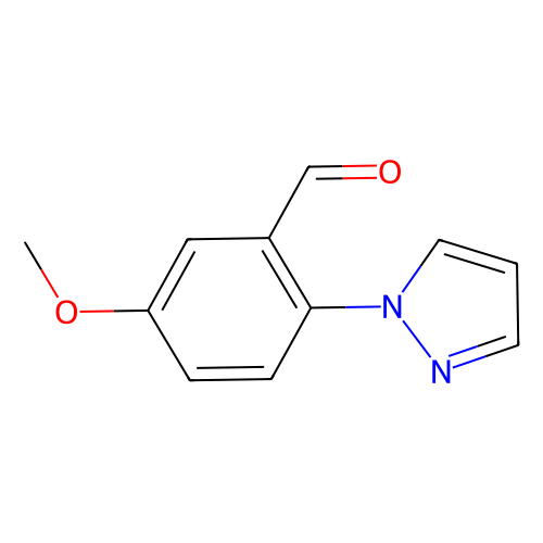 5-methoxy-2-(1h-pyrazol-1-yl)benzaldehyde (c09-0948-583)