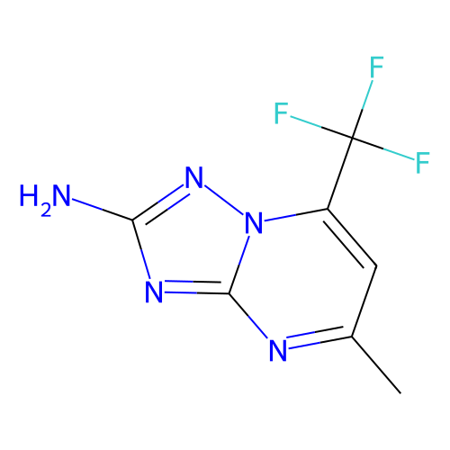 5-methyl-7-(trifluoromethyl)[1,2,4]triazolo-[1,5-a]pyrimidin-2-amine