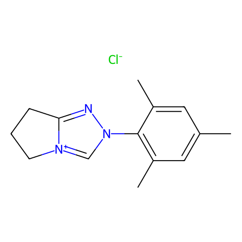 2-mesityl-2,5,6,7-tetrahydropyrrolo[2,1-c][1,2,4]triazol-4-ium chloride (c09-0969-057)