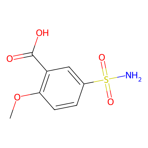 2-methoxy-5-sulfamoylbenzoic acid (c09-0971-885)