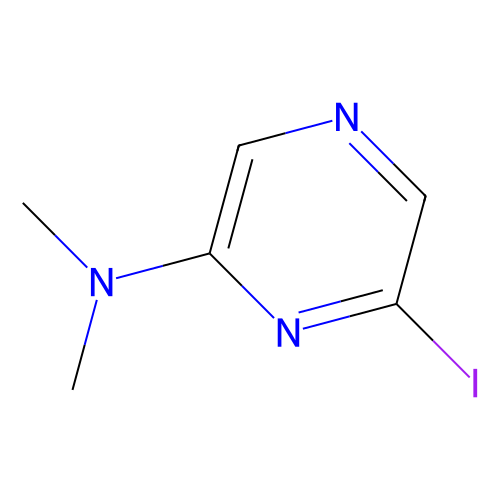 2-(n,n-dimethylamino)-6-iodopyrazine