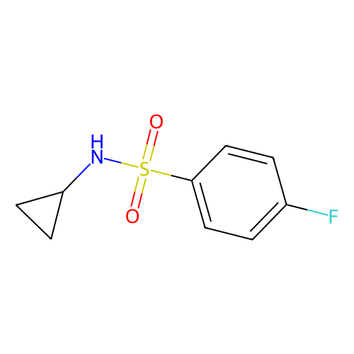n-cyclopropyl 4-fluorobenzenesulfonamide (c09-0981-647)