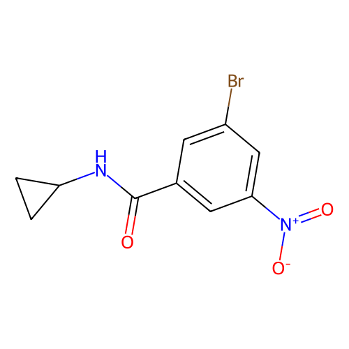 n-cyclopropyl 3-bromo-5-nitrobenzamide (c09-0982-388)