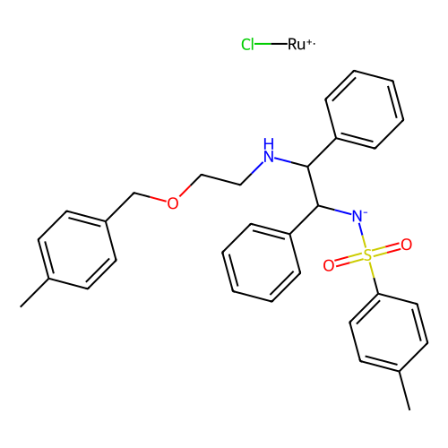 n-[(1s,2s)-1,2-diphenyl-2-(2-(4-methylbenzyloxy)ethylamino)-ethyl]-4-methylbenzene sulfonamide(chloro)ruthenium(ii) (c09-0983-723)