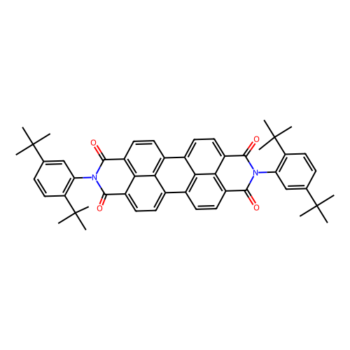 n,n'-bis(2,5-di-tert-butylphenyl)-3,4,9,10-perylene dicarboximide