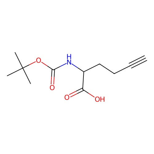 (r)-2-(boc-amino)-5-hexynoic acid