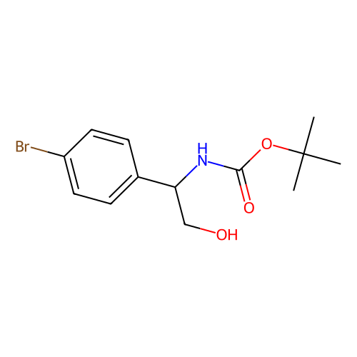 (r)-tert-butyl (1-(4-bromophenyl)-2-hydroxyethyl)carbamate (c09-1030-761)