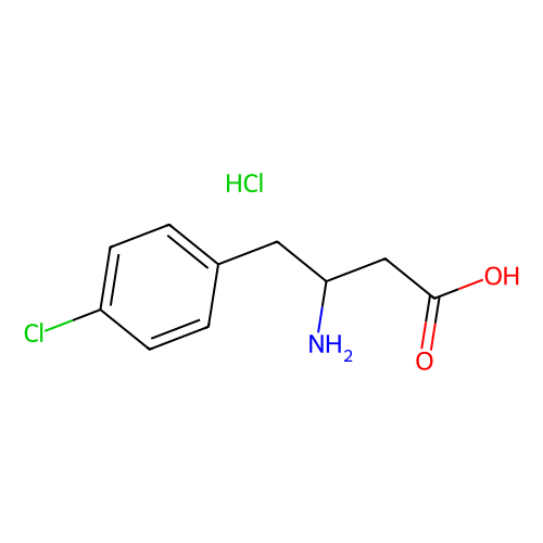 (s)-3-amino-4-(4-chlorophenyl)butanoic acid, hcl (c09-1037-021)