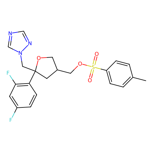 (3s,5r)-5-(2,4-difluorophenyl)-5-[(1h-1,2,4-triazol-1-yl)methyl]oxolan-3-ylmethyl p-toluenesulfonate (c09-1044-626)