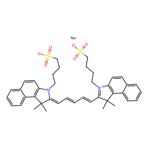 3,3,3',3'-tetramethyl-1,1'-bis(4-sulfobutyl)benzoindodicarbocyanine sodium salt (c09-1057-271)