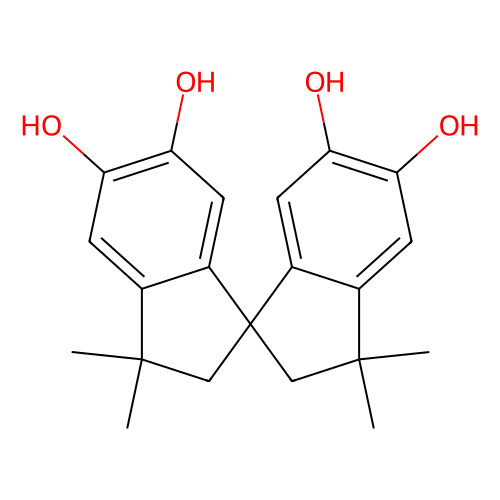 5,5',6,6'-tetrahydroxy-3,3,3',3'-tetramethyl-1,1'-spirobiindane (c09-1057-897)