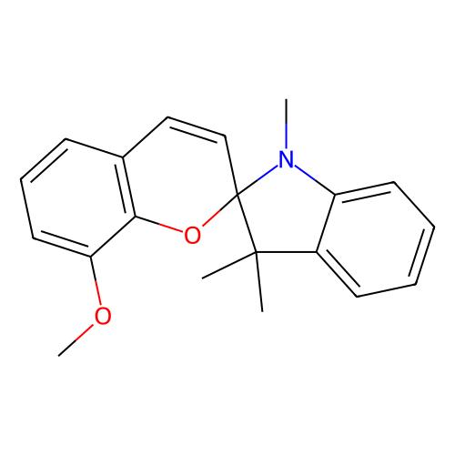 1,3,3-trimethylindolino-8'-methoxybenzopyrylospiran [photochromic compound] (c09-1059-650)