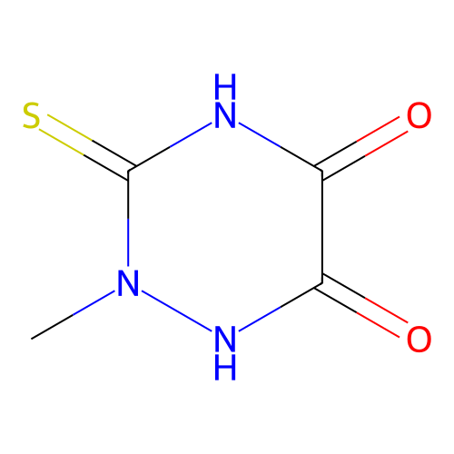 tetrahydro-2-methyl-3-thioxo-1,2,4-triazine-5,6-dione (c09-1060-774)