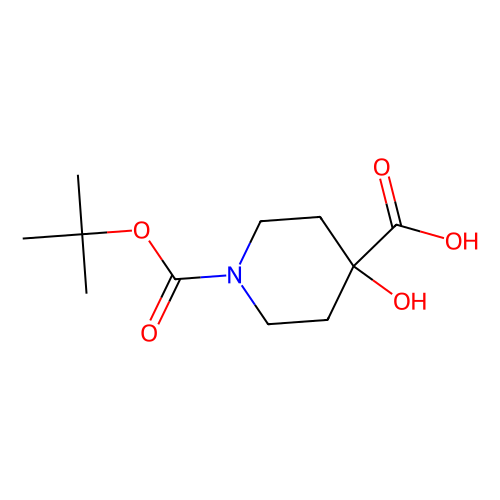1-[(tert-butoxy)carbonyl]-4-hydroxypiperidine-4-carboxylic acid (c09-1062-677)