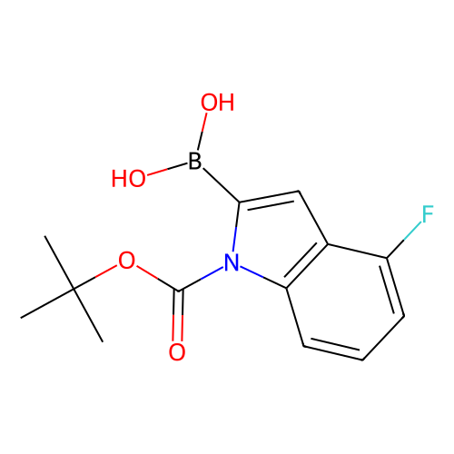 (1-(tert-butoxycarbonyl)-4-fluoro-1h-indol-2-yl)boronic acid (c09-1063-738)