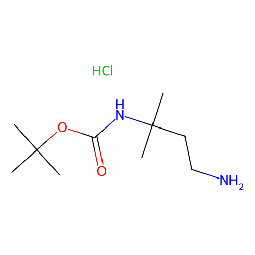 tert-butyl (4-amino-2-methylbutan-2-yl)carbamate hydrochloride (c09-1064-002)