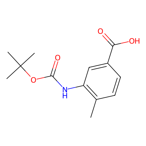 3-((tert-butoxycarbonyl)amino)-4-methylbenzoic acid (c09-1064-928)