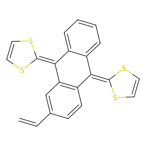 2,2'-(2-vinylanthracene-9,10-diylidene)bis(1,3-dithiole) (c09-1081-378)