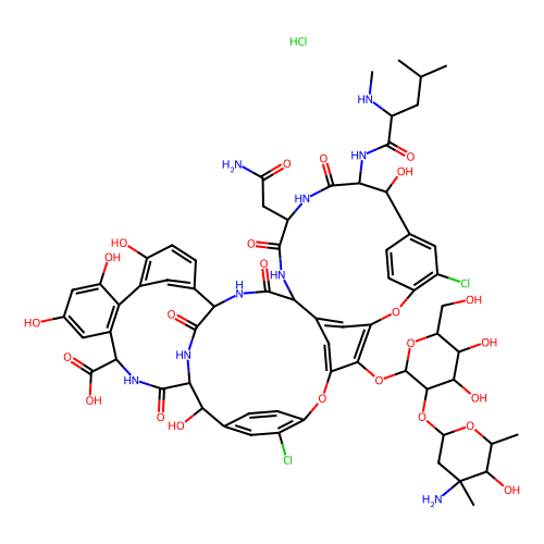 vancomycin hydrochloride from streptomyces orientalis (c09-1082-842)