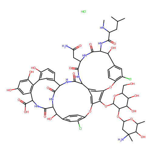 vancomycin hydrochloride from streptomyces orientalis (c09-1082-845)