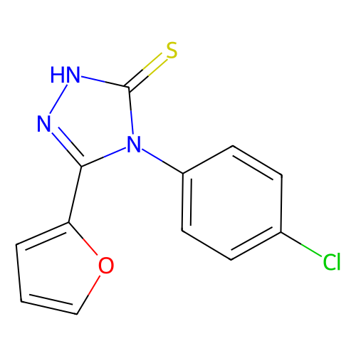 4-(4-chlorophenyl)-5-(2-furanyl)-2,4-dihydro-3h-1,2,4-triazole-3-thione (c09-1084-770)