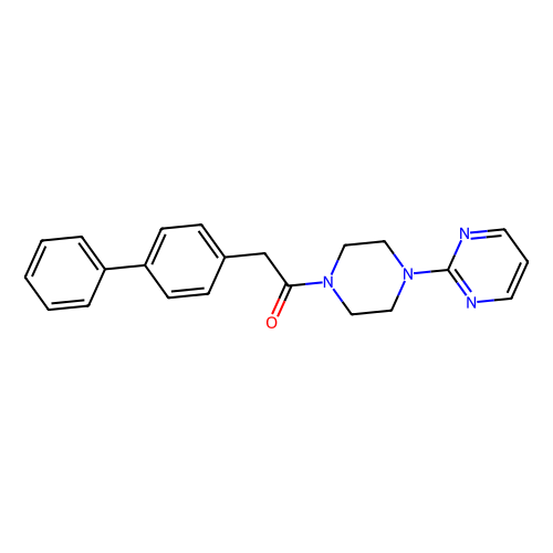 2-(biphenyl-4-yl)-1-(4-(pyrimidin-2-yl)piperazin-1-yl)ethanone (c09-1087-975)